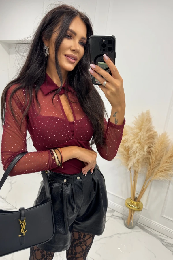 Czarne spodenki skórzane Marta 25